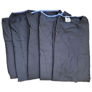 Black Reversible Scrubs Healthcare Medical Uniform Shirt